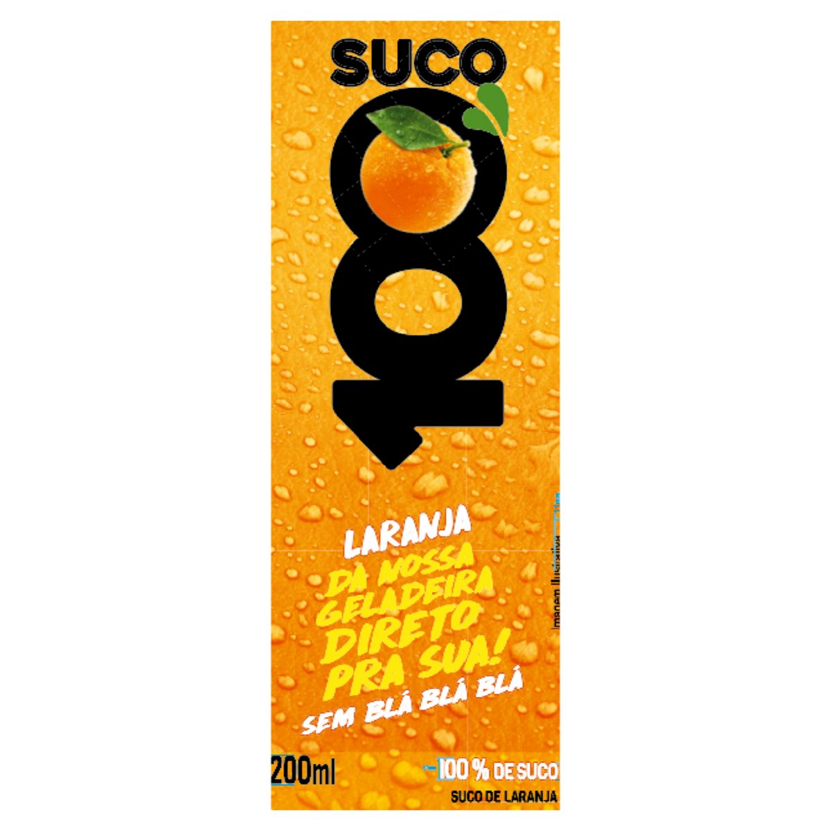 Suco Laranja 100% Suco Caixa 200ml