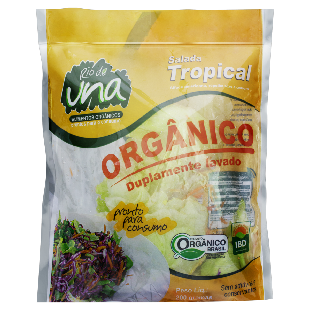 Salada Tropical Orgânica Rio de Una Pacote 200g