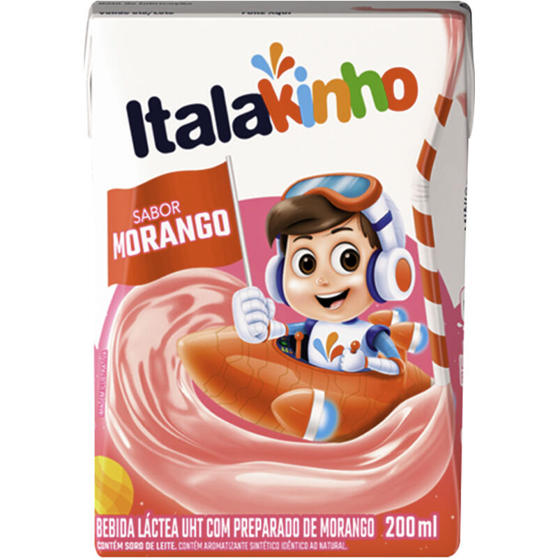 Bebida Láctea Italac Morango 200ml