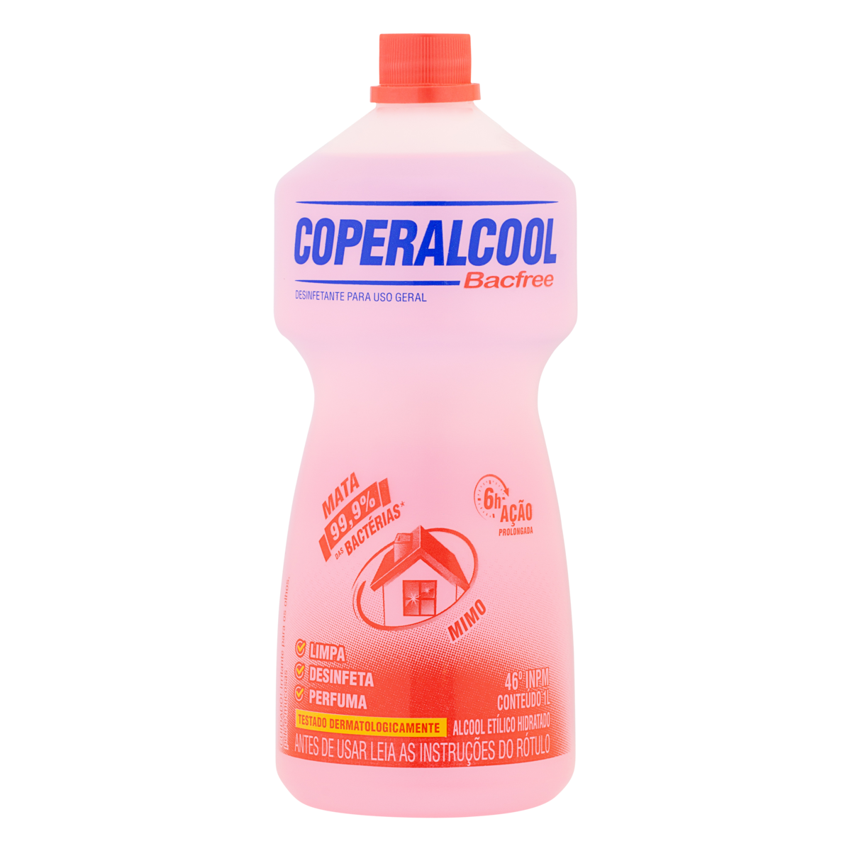 Álcool Líquido 46º INPM Mimo Coperalcool Bacfree Frasco 1l
