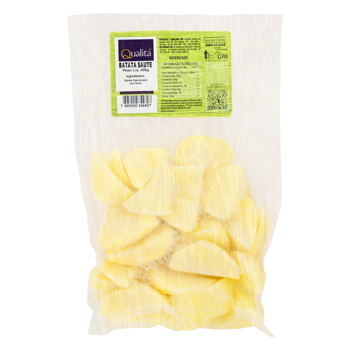 Batata Saute Higienizada Qualitá 400g