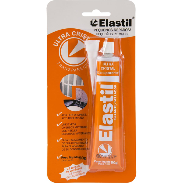 Selante Elastil 50g - Ultra Cristal - Transparente