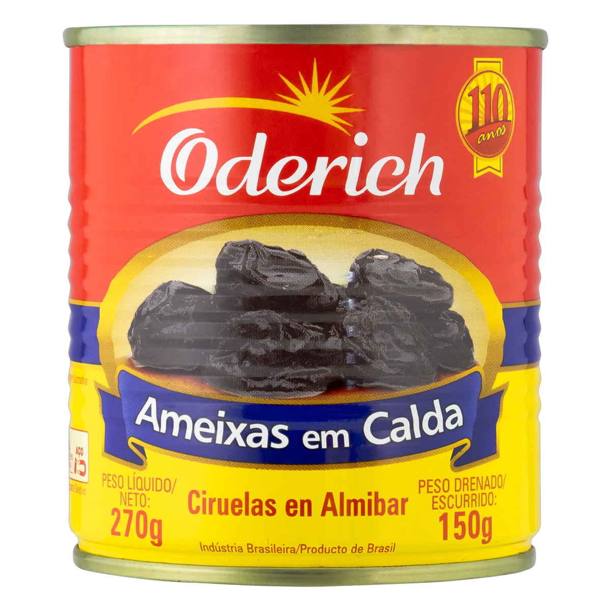 Ameixa em Calda Oderich Lata 150g
