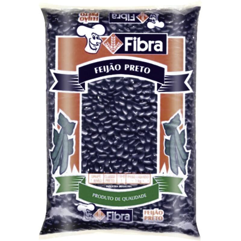 Feijão Preto Fibra Tipo 1 1kg