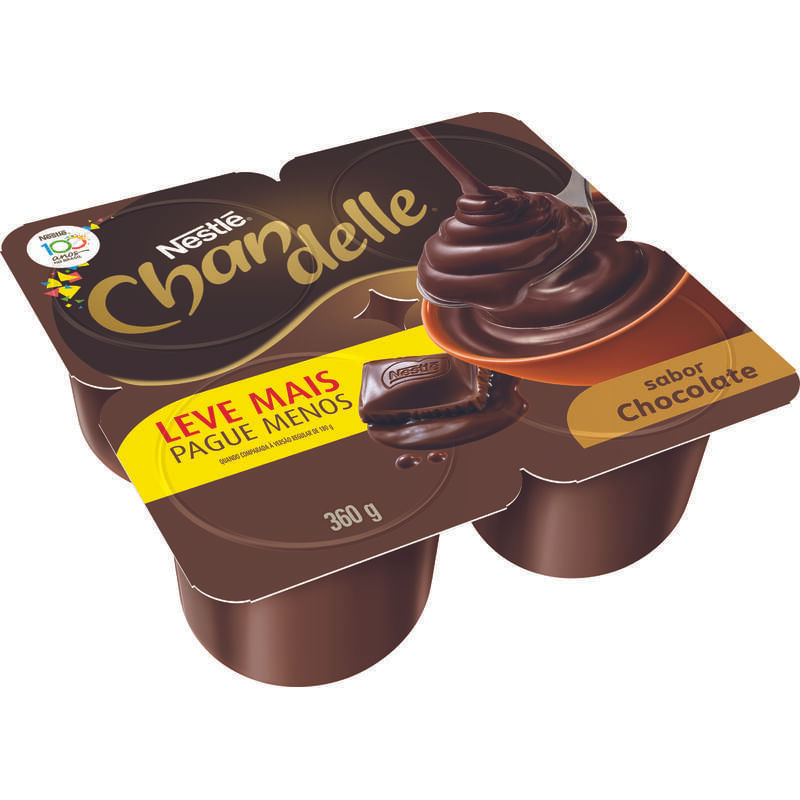 Sobremesa Nestlé Chandelle Chocolate 360g Leve Mais Pague Menos