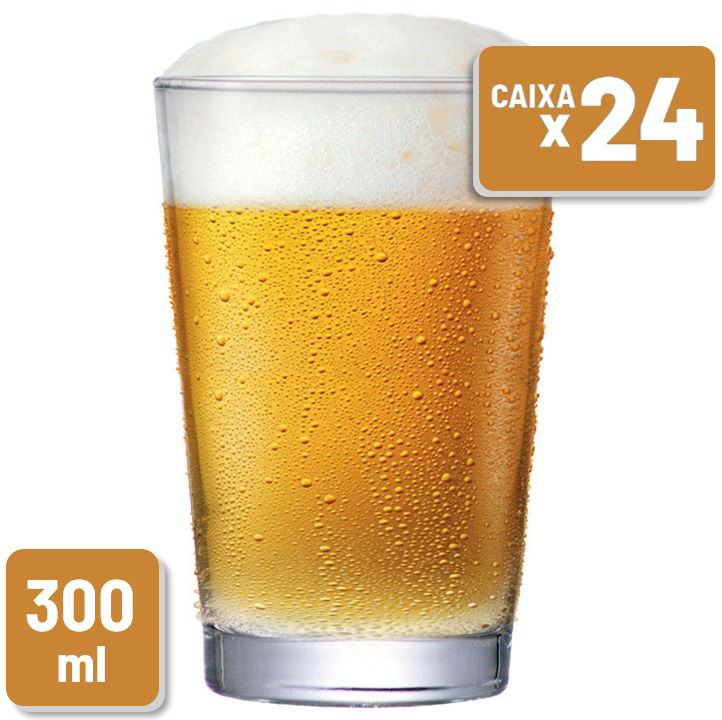 Copo Caldereta Vidro 300ml Caixa c/ 24 un