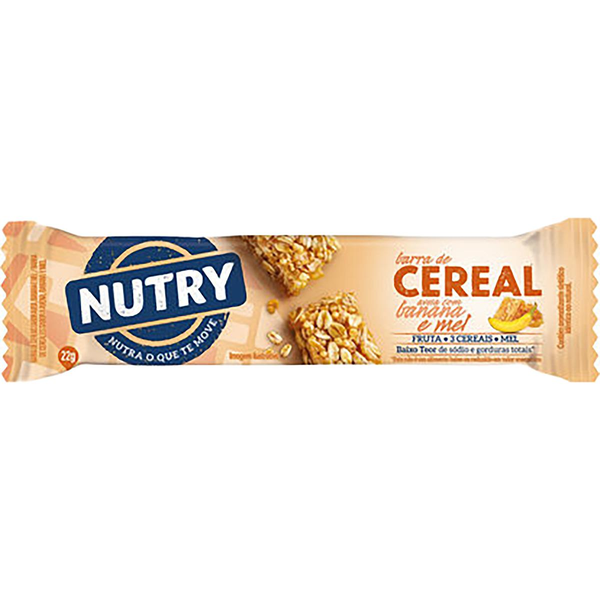 Barra de Cereais Nutry Aveia com Banana e Mel 22g