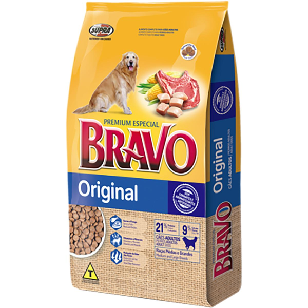 Ração Bravo 15kg - Original - Carne