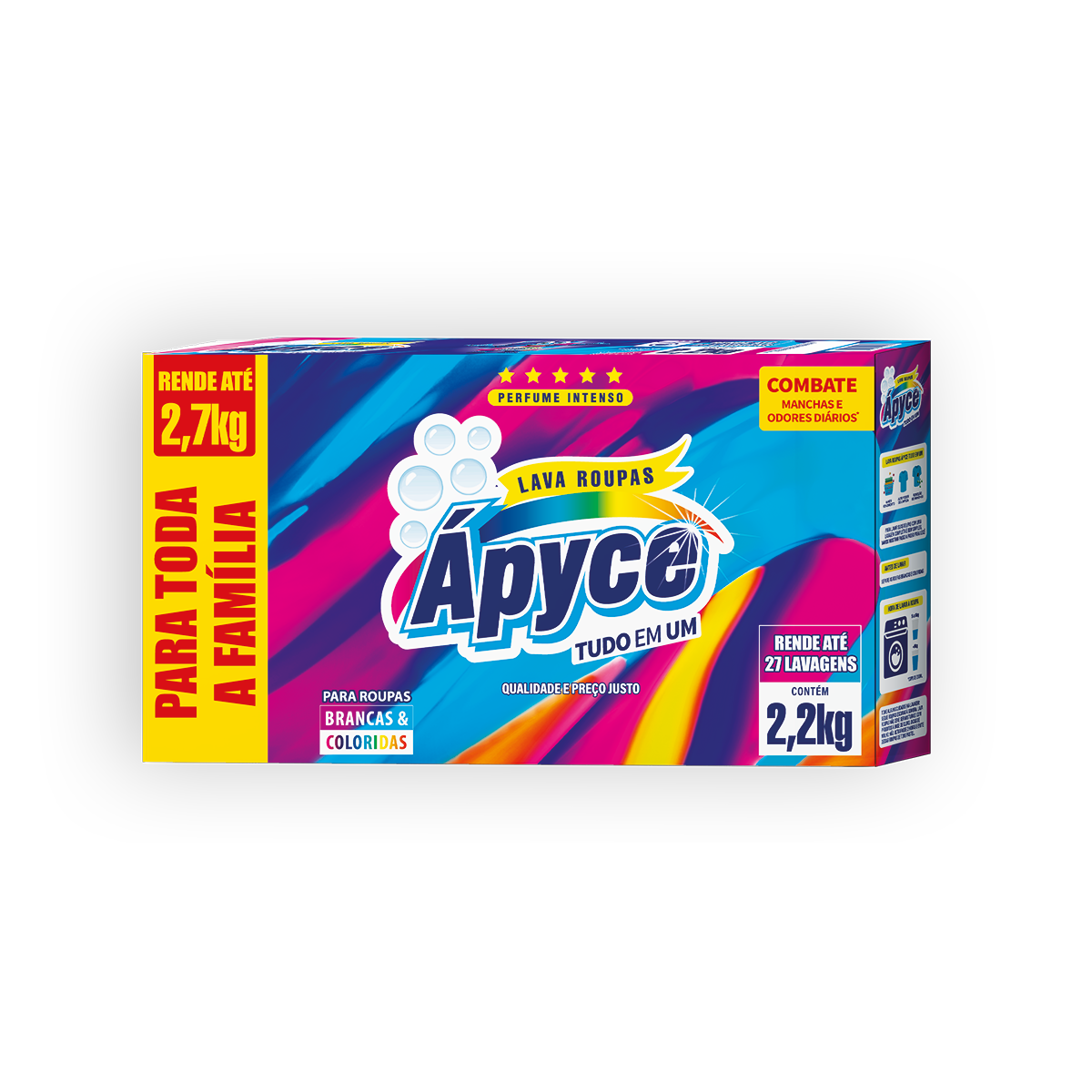 Lava Roupas Ápyce Tudo em Um 2,2Kg