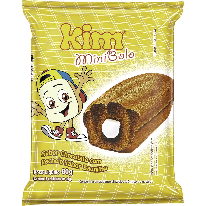 Bolo Mini Kim Chocolate com Baunilha 80g