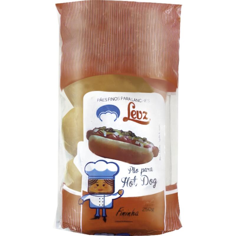 Pão para Hot Dog Levz 250g