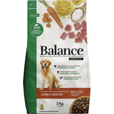 Alimento para Cães Adultos Balance Carne 3kg