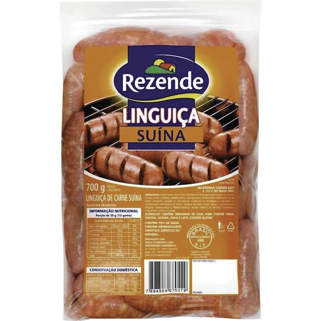 Linguiça de Carne Suína Rezende Congelada 700g