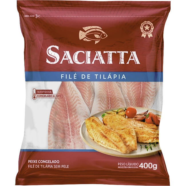 Filé de Tilápia Saciatta Congelado 400g