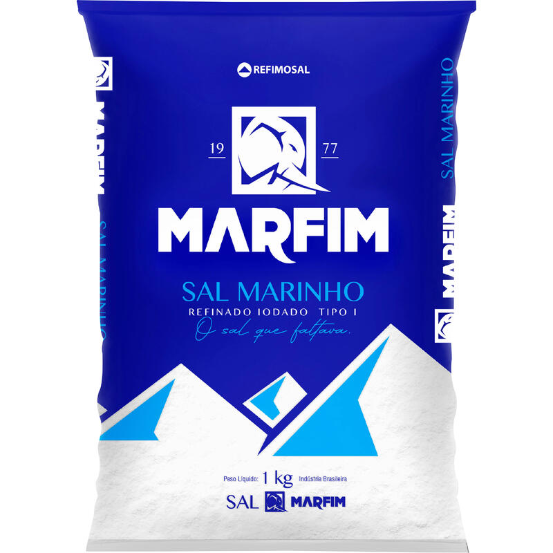 Sal Refinado Marfim 1kg