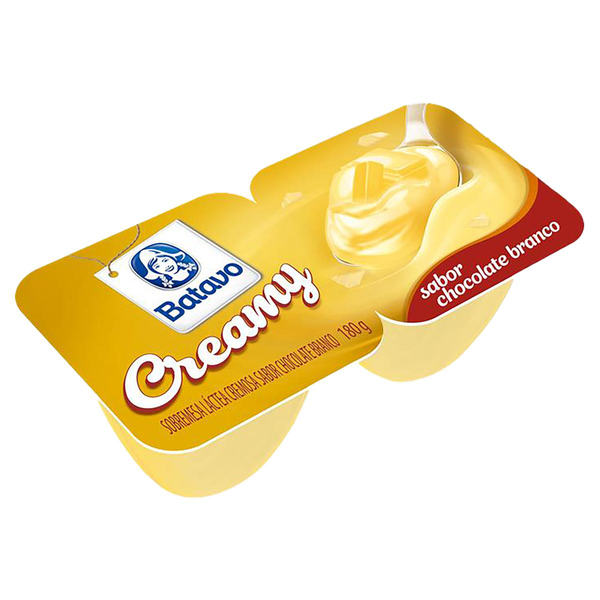 Sobremesa Batavo 180g - Creamy - Chocolate Branco