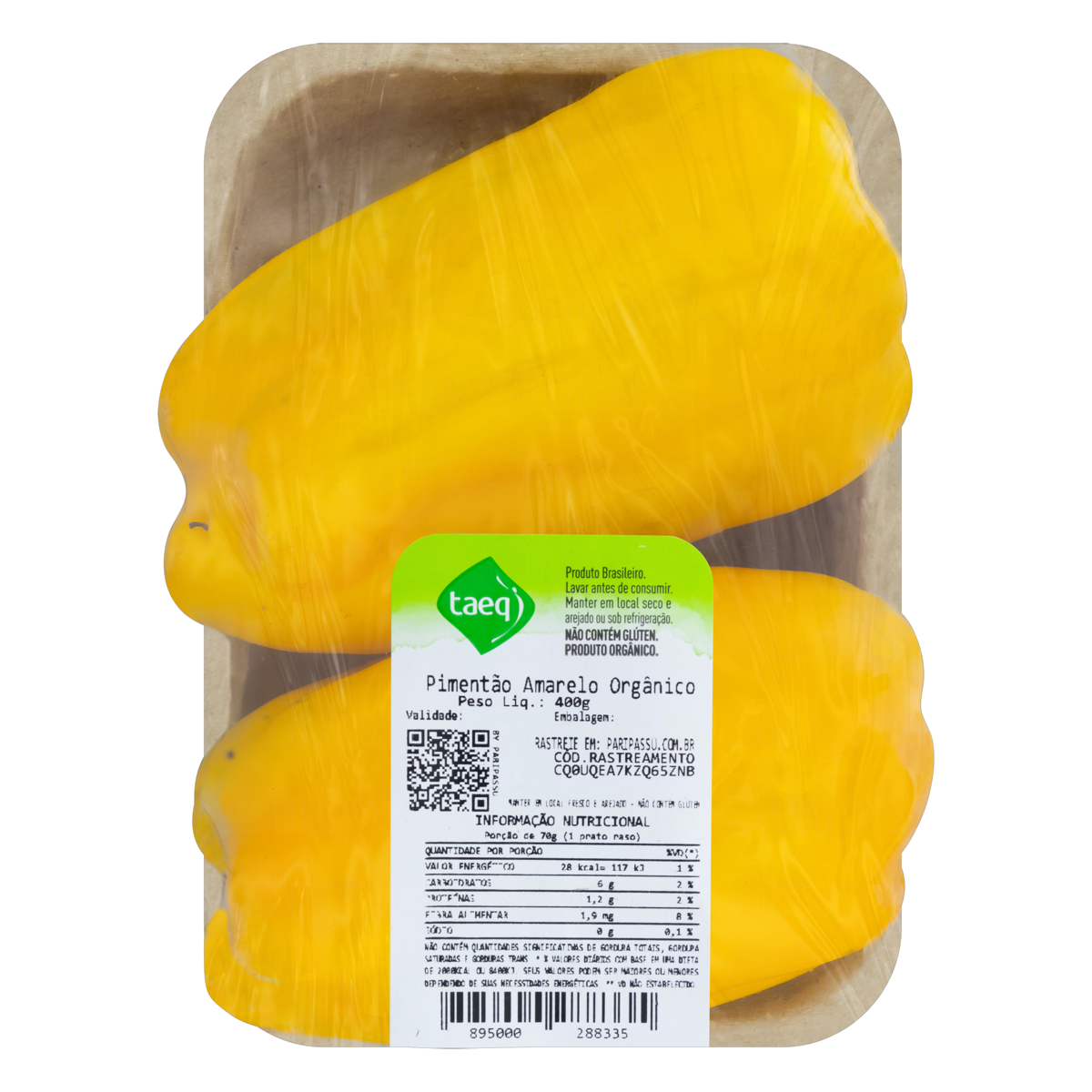 Pimentão Amarelo Orgânico Taeq 400g