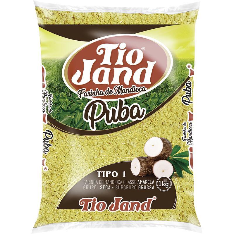 Farinha de Mandioca Tio Jand Puba 1kg
