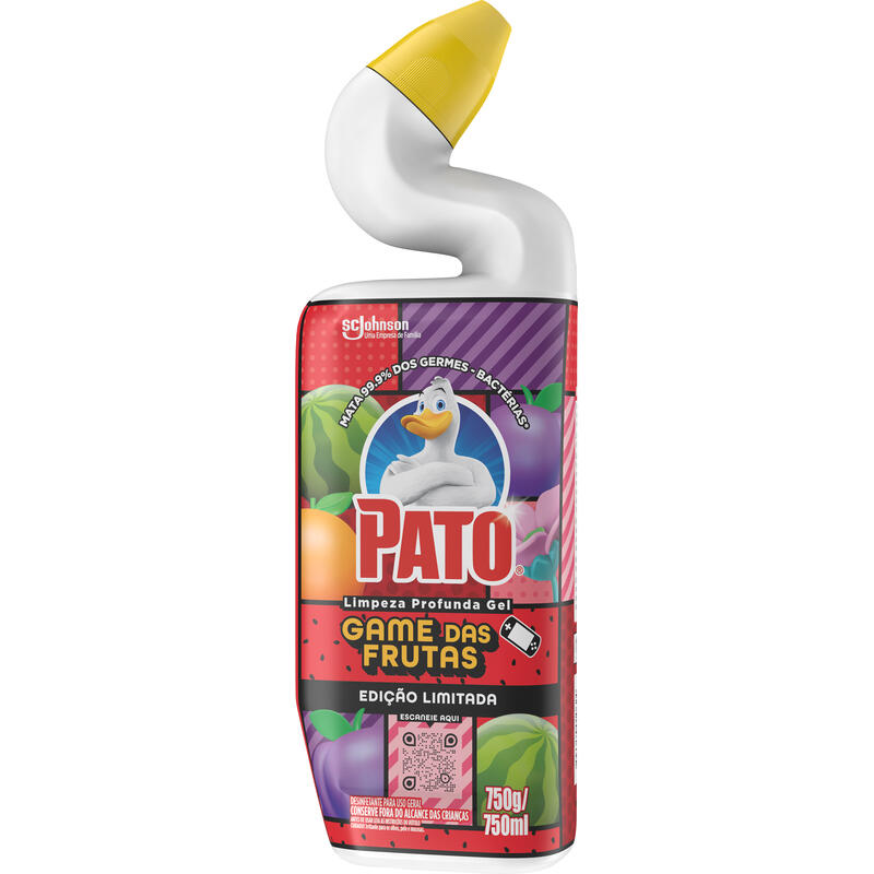 Limpador Sanitário PATO Limpeza Profunda Gel Game das Frutas 750ml