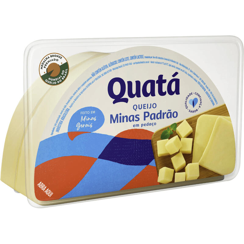 Queijo Minas Padrão Quatá Preço por quilo na peça