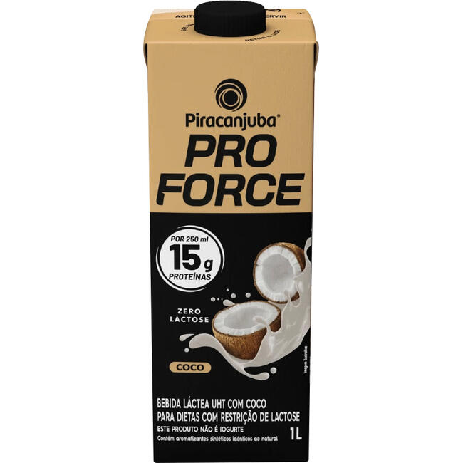 Bebida Láctea UHT PIRACANJUBA Whey Coco Zero Lactose 1l