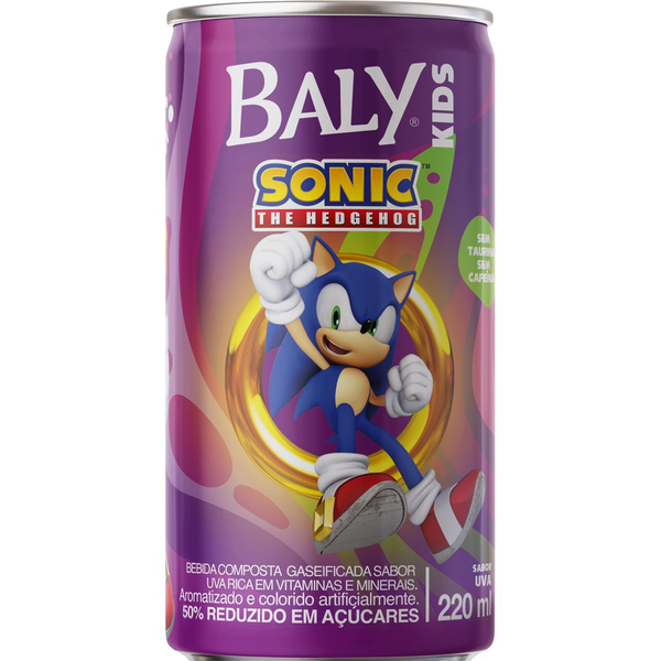 Refrigerante Gaseificado Baly Kids 220ml - Uva