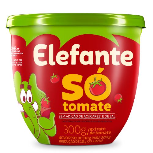 Extrato de Tomate Elefante Só Tomate 310g