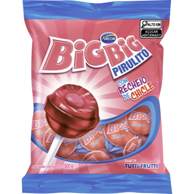 Pirulito Arcor Big Big Tutti Frutti 500g