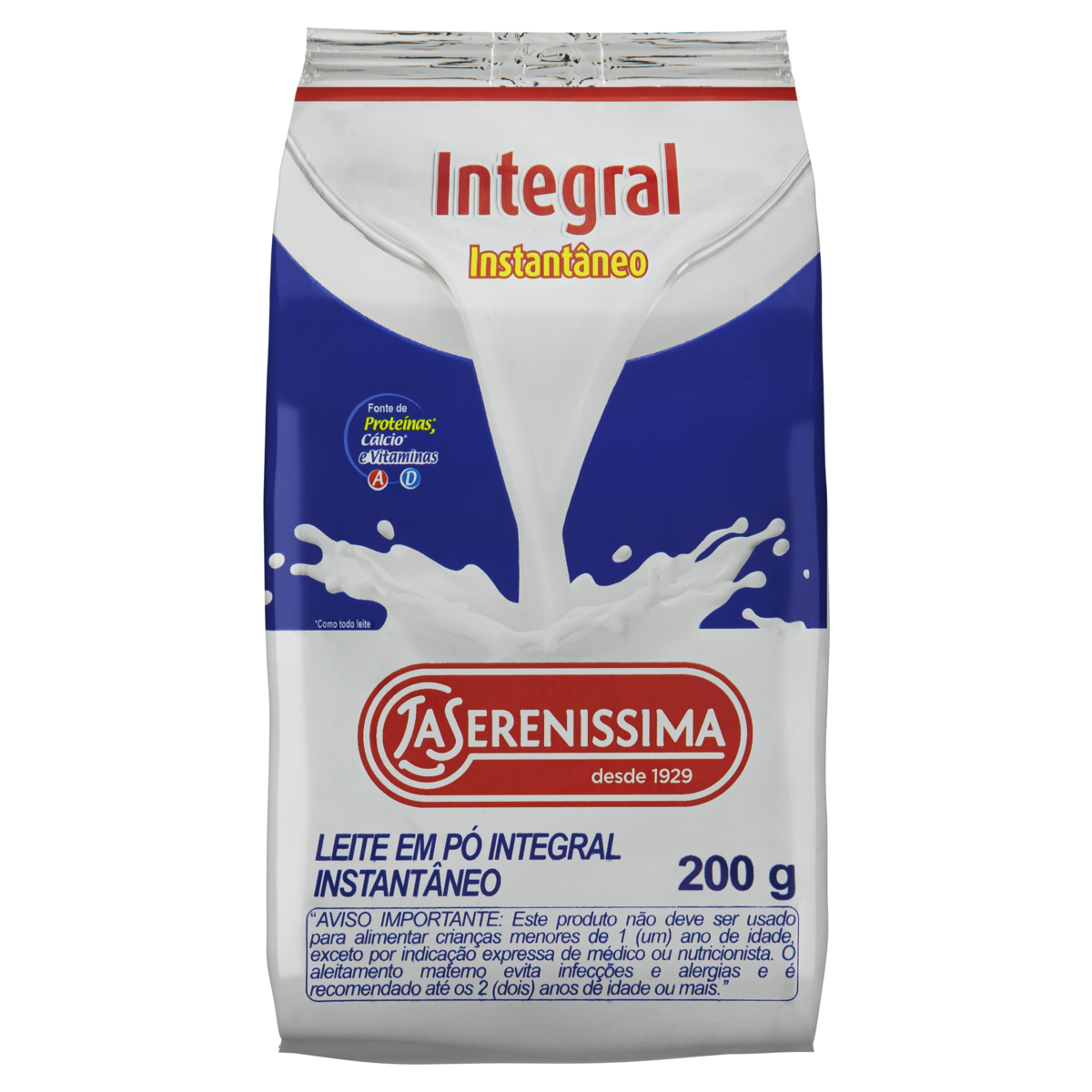 Leite Pó Instantâneo Integral La Serenissima Pacote 200g