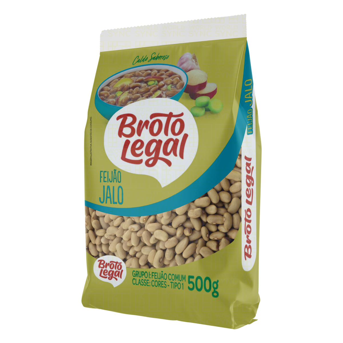Feijão Jalo Tipo 1 Broto Legal Pacote 500g