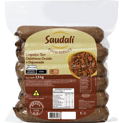 Linguiça Calabresa Saudali 2,5kg