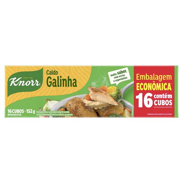 Caldo KNORR Galinha 152g 16 cubos