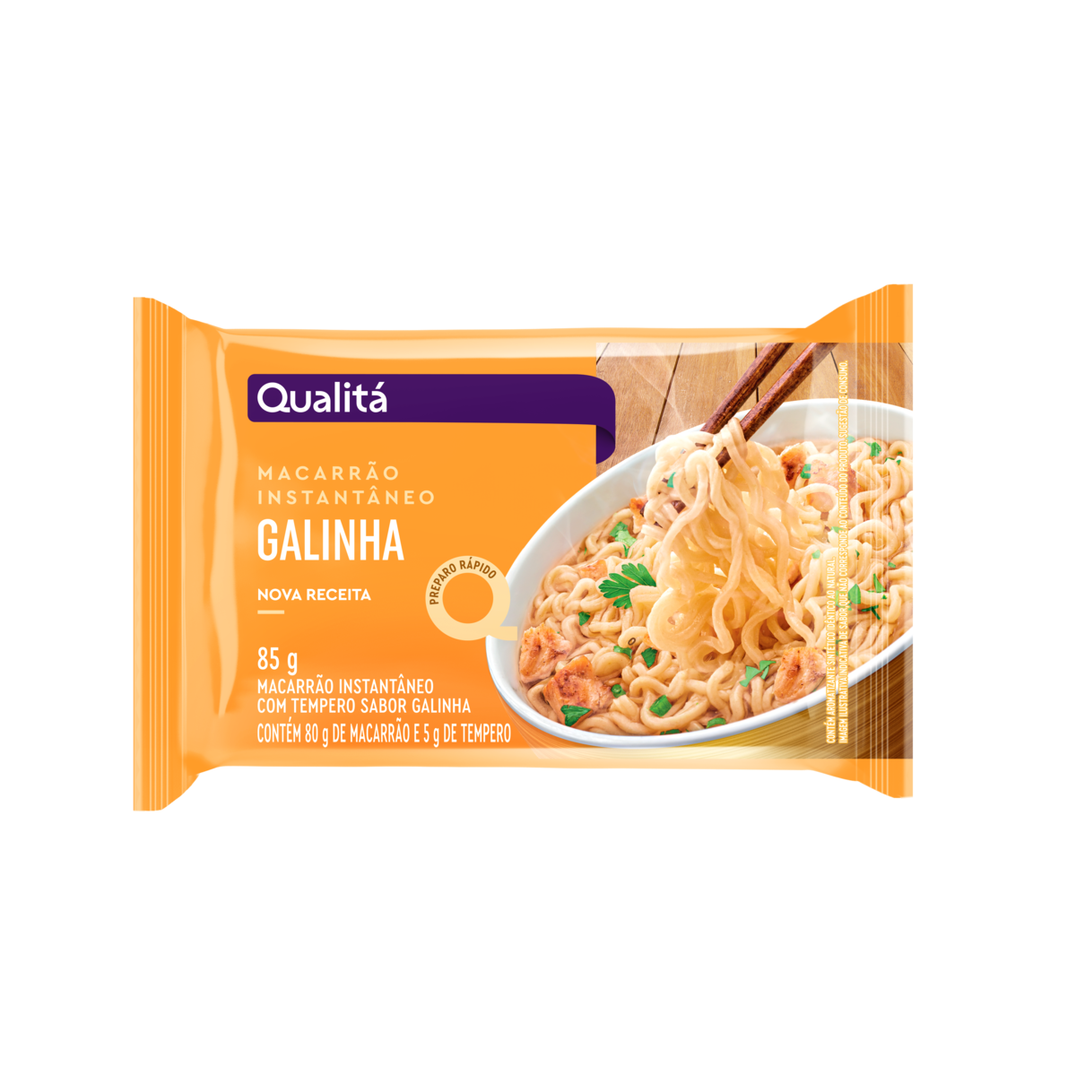 Macarrão Instantâneo QUALITÁ Sabor Galinha 85g