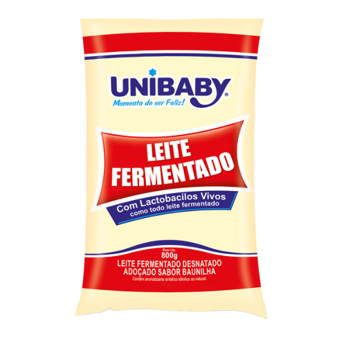 Leite Fermentado Unibaby Desnatado Baunilha 800g