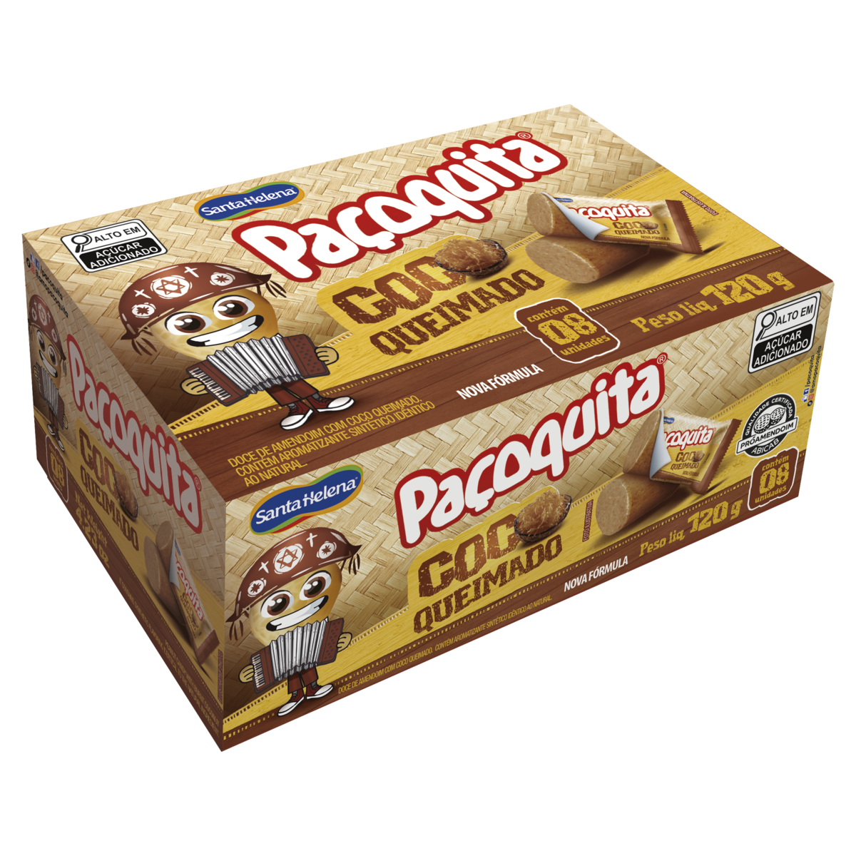 Paçoquita Coco Queimado 120g