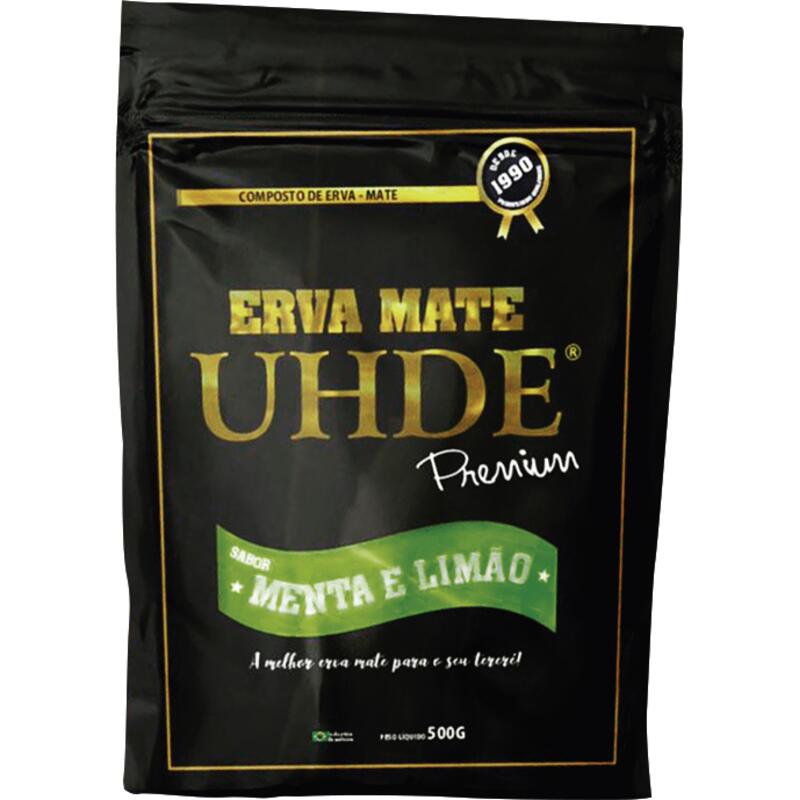 Erva Mate Premium UHDE Menta e Limão 500g