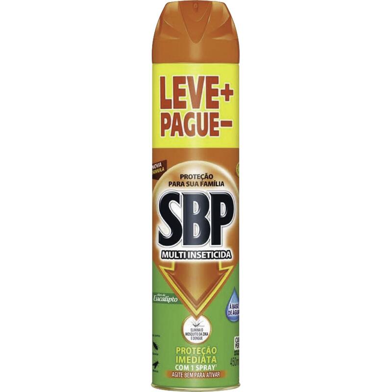 Multi Inseticida SBP Aerossol Óleo de Eucalipto 450ml Leve+ Pague-