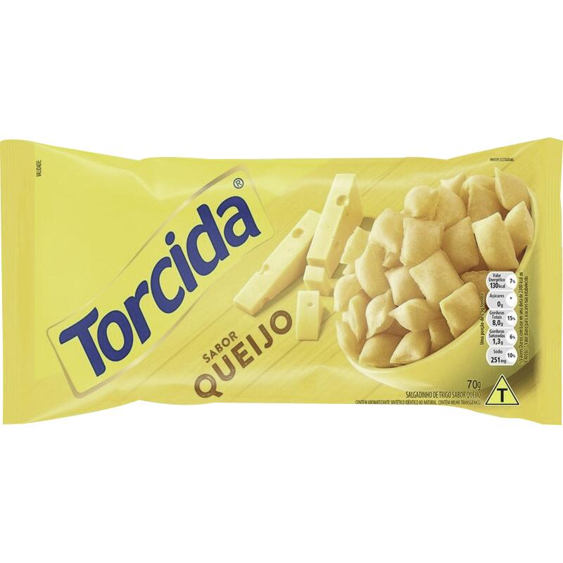 Salgadinho Lucky Torcida Queijo 70g