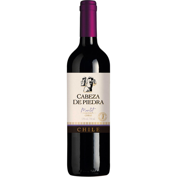 Vinho Chileno Cabeza de Piedra Reservado 750ml - Merlot