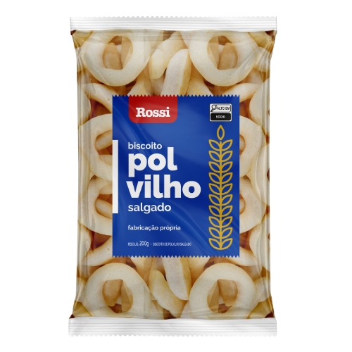 Biscoito Polvilho Salgado Rossi 200g