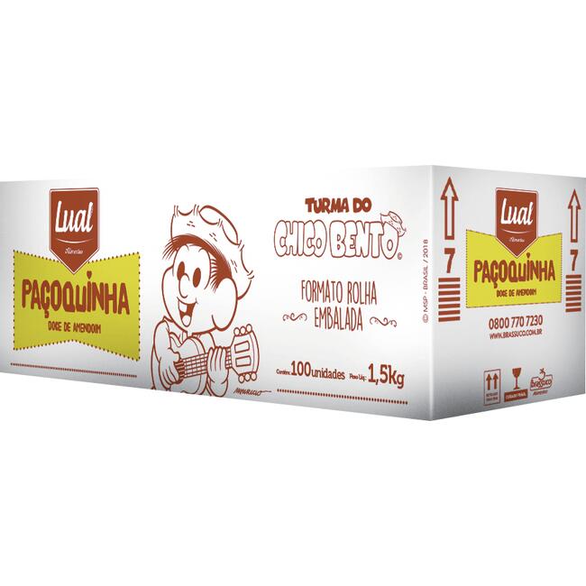 Doce Paçoca Lual Rolha Embalada 100x15g