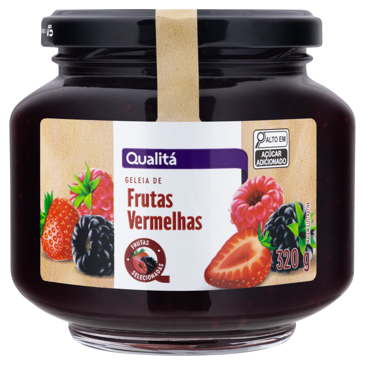 Geleia Frutas Vermelhas Qualitá Vidro 320g