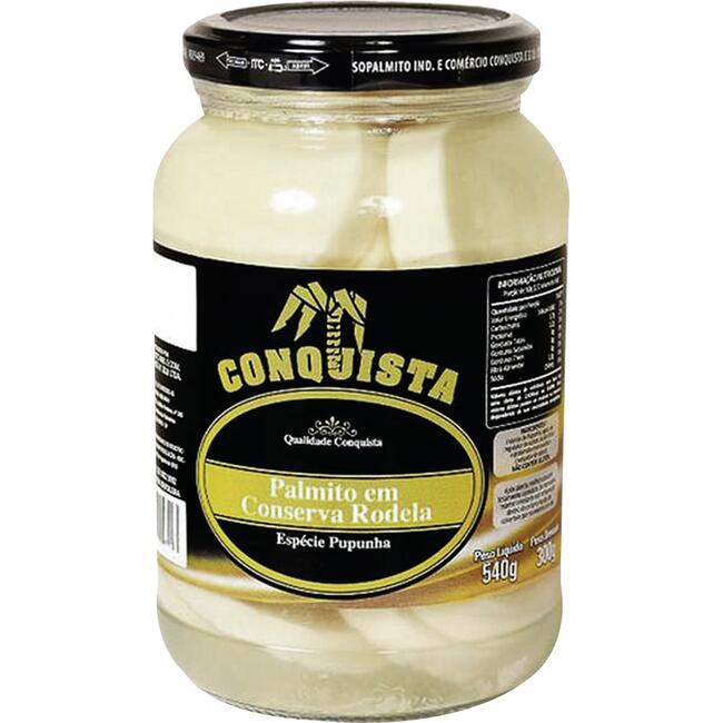 Palmito de Pupunha Conquista Rodela 300g