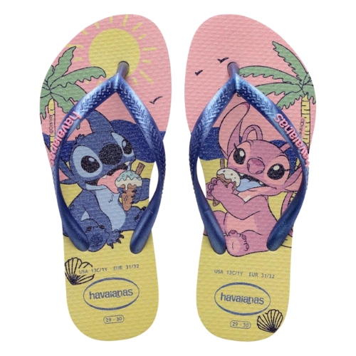 Sandalia Havaianas Kids Slim Disney Buttercrea 33/4