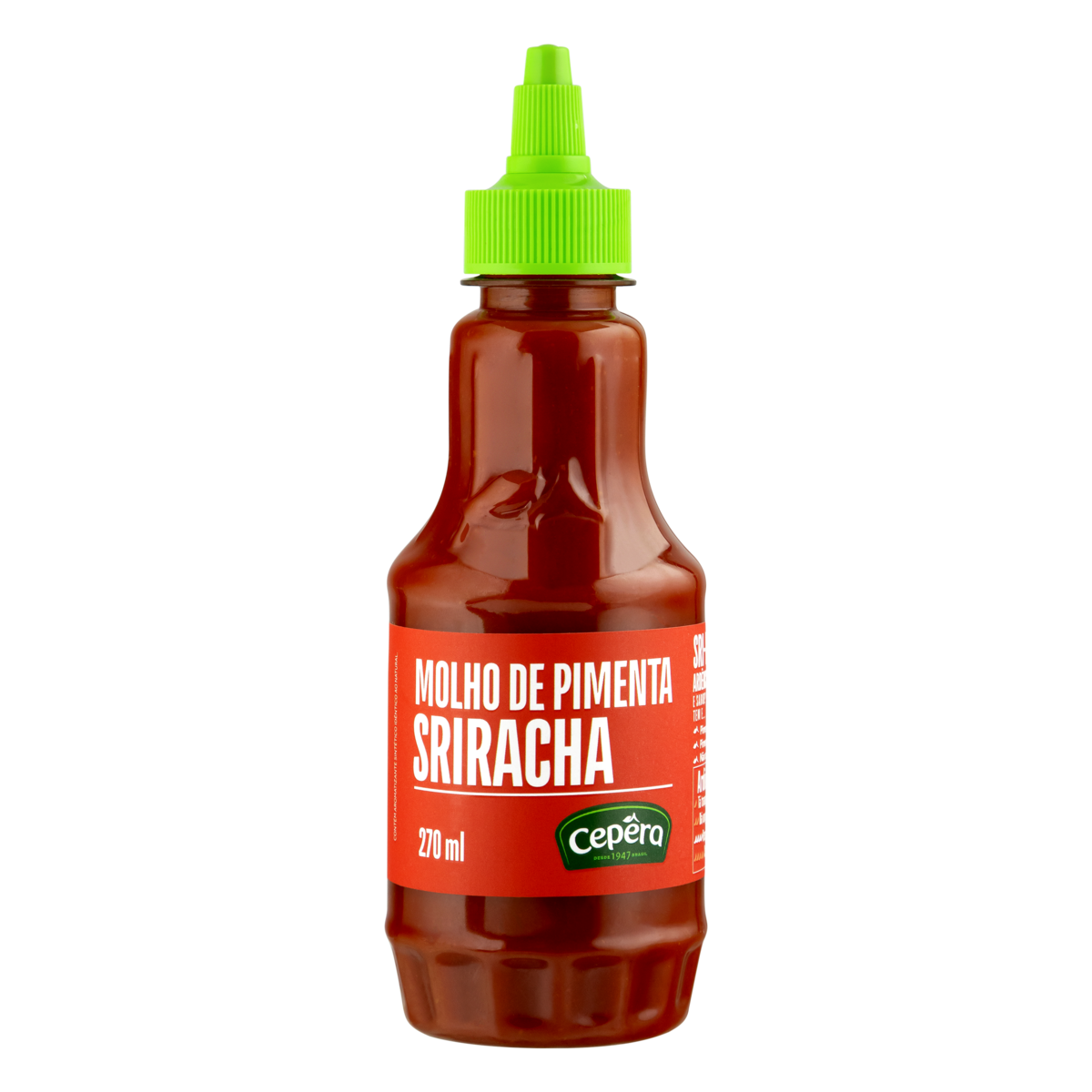 Molho de Pimenta Sriracha Sabores Cepêra Squeeze 270ml