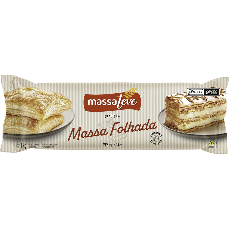 Massa Folhada Massa Leve 1kg