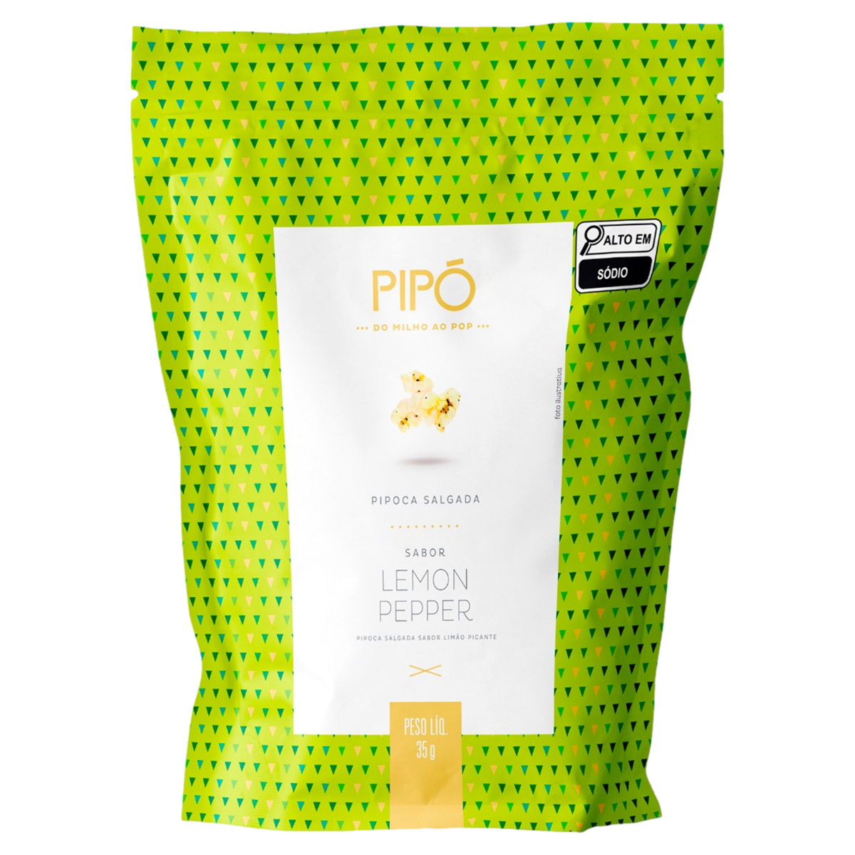 Pipoca Lemon Pepper Pipó Gourmet 35g