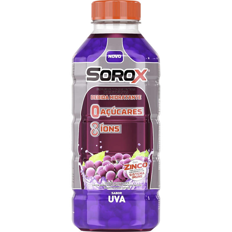 Isotônico Uva Zero Açúcar Sorox Garrafa 550ml