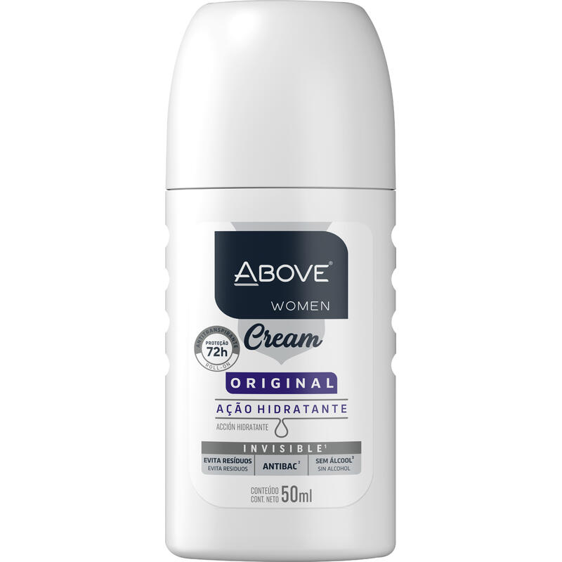 Desodorante ABOVE Cream Feminino Original Roll On 50ml
