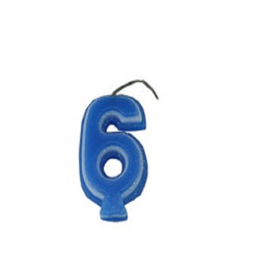 Vela De Aniversário Rainha Numerada Karetinha Azul
